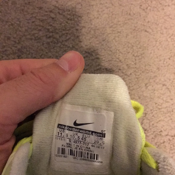 Men’s Nike Lunarglide 4 Volt Size 11.5 - Picture 6 of 7